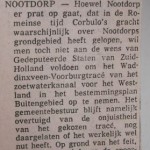 Bericht uit dagblad Het Binnenhof in 1974