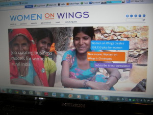 De website van Women on Wings